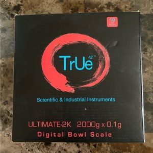 True 42 Digital Bowl Scale 2000g Capacity Ultimate 2k Dishwasher Safe  New